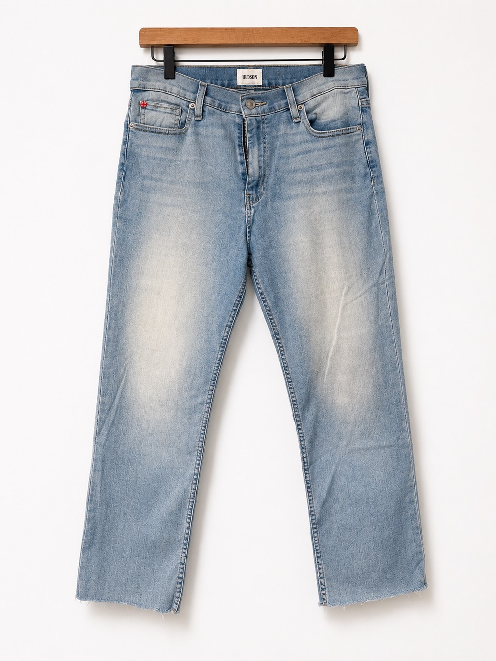 Hudson Jeans Light Blue Straight-Leg Women's Jeans